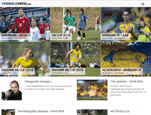 Tablet Screenshot of fodboldfoto.com